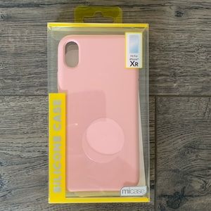 New Baby Pink Silicone I Phone XR Phone Case